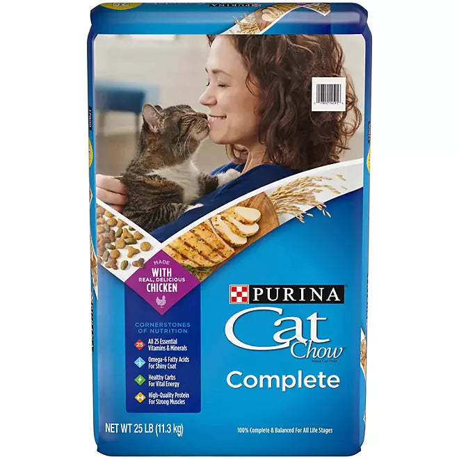 Purina Cat Chow Complete Dry Cat Food (25 lbs.) Cat Foot